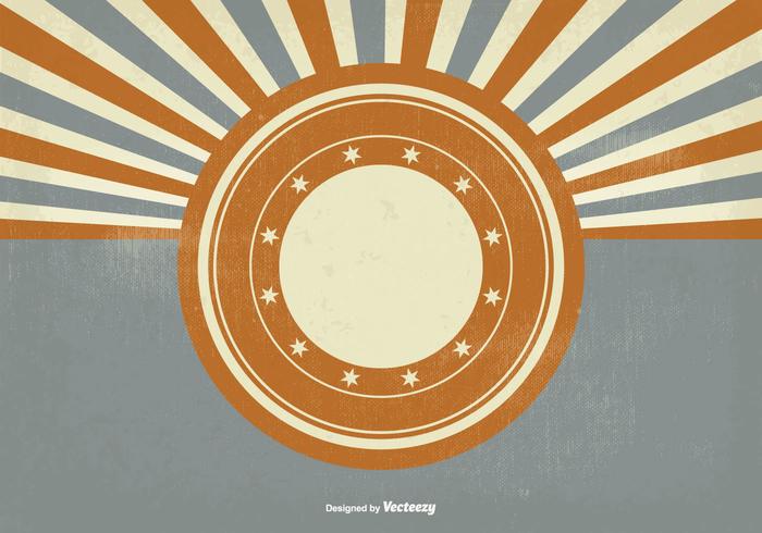 Vintage Style Sunburst Background vector