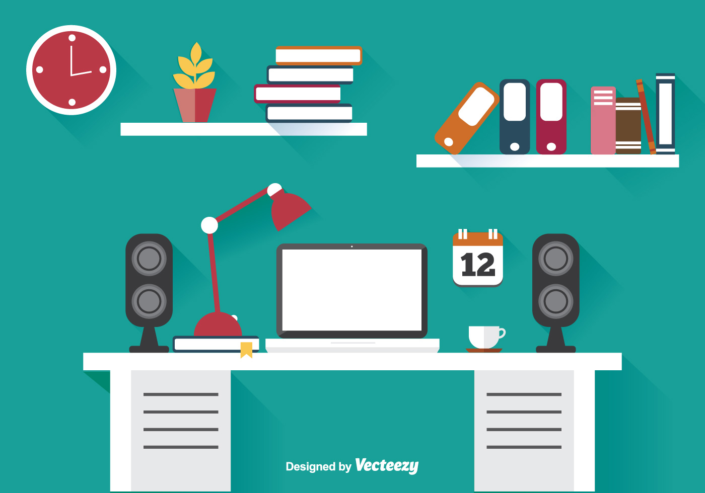 Download Flat Office Illustration - Download Free Vectors, Clipart ...