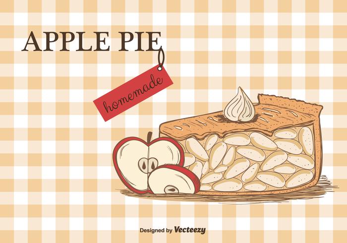 Apple Pie Vector Background