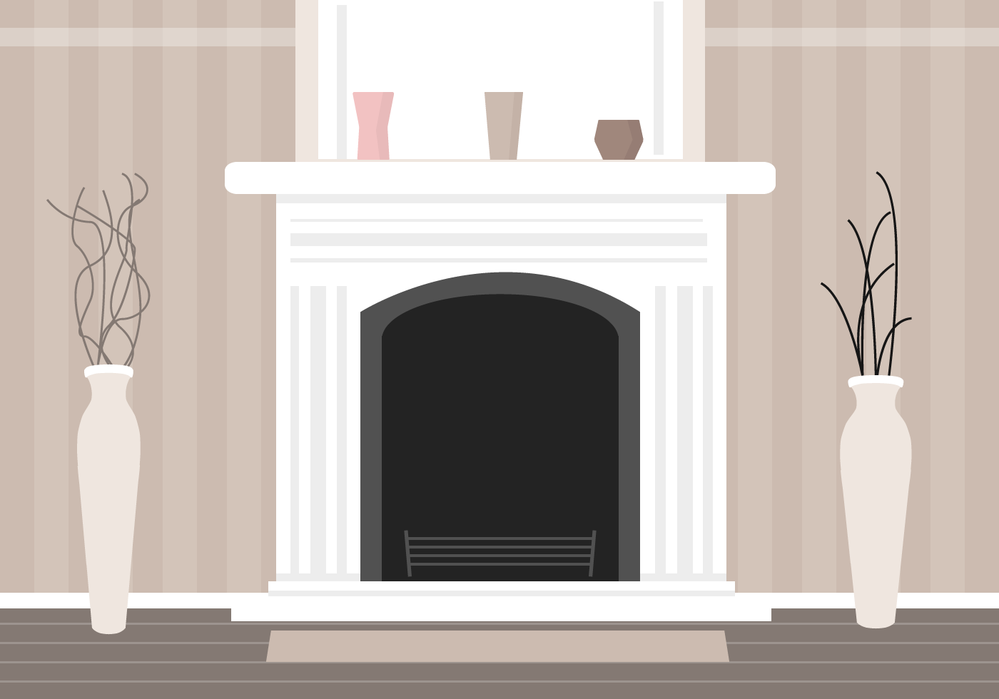 Камин распечатать на листах а4 Fireplace Vector 97091 Vector Art at Vecteezy