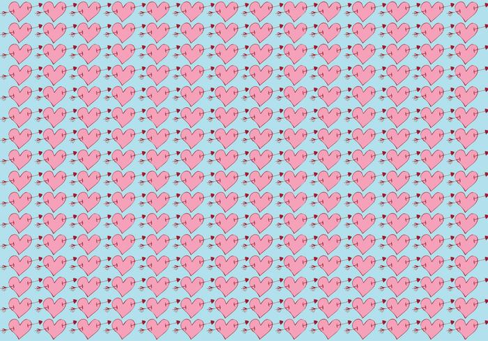 Free Arrow Through Heart Background vector