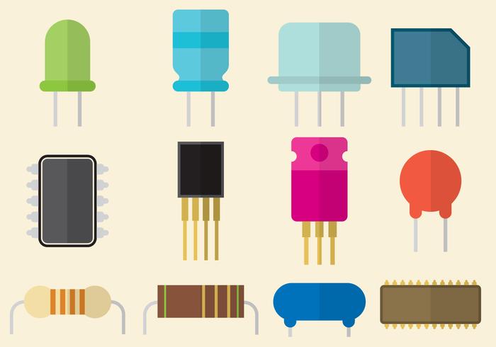 Flat Transistor Part Vectors