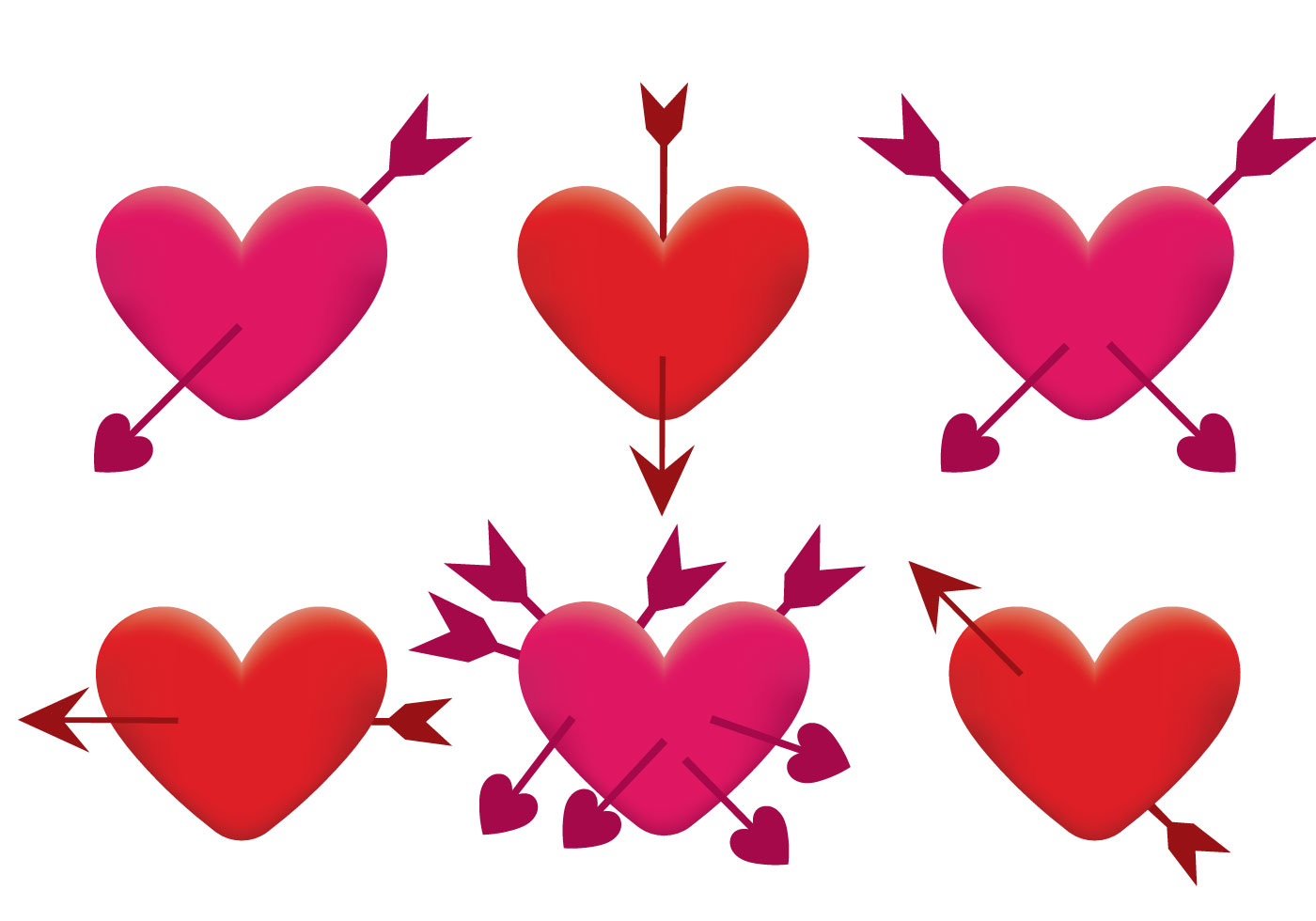 Arrow Through Heart Vector Download Free Vector Art, Stock Graphics