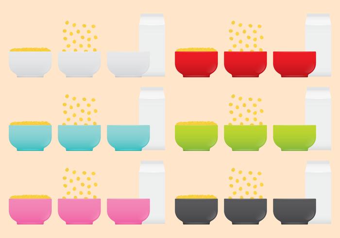 Cereal Bowls vector