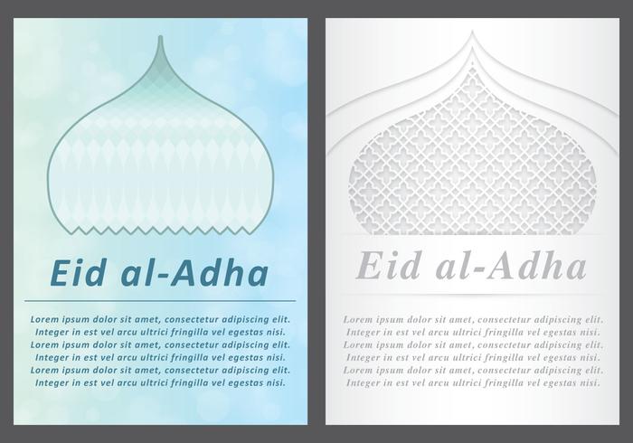 Eid Al-Adha Tarjetas vector