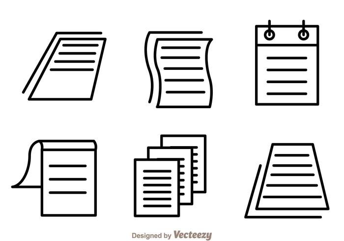 Paper Sheet Icon Vectors