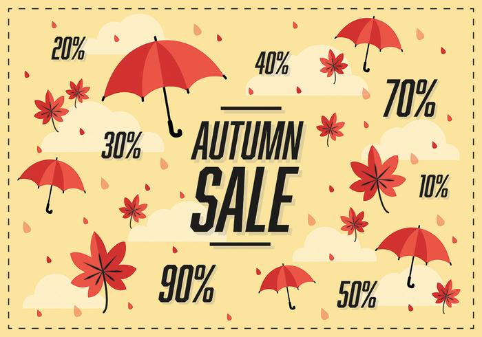 Free Autumn Sale Vector Background