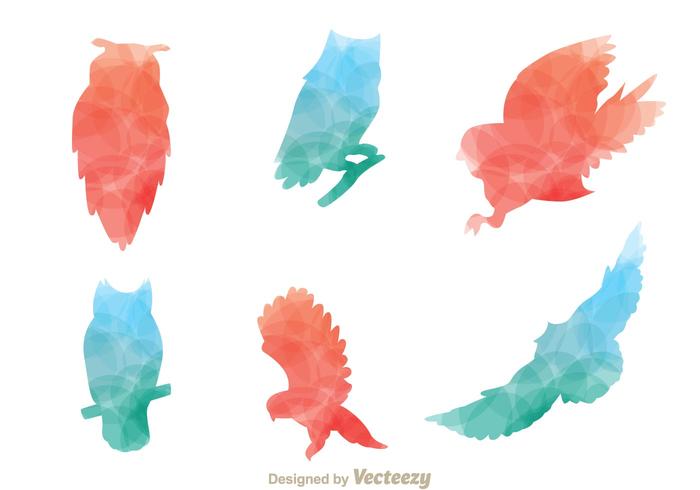Silhouette Owl Vectors