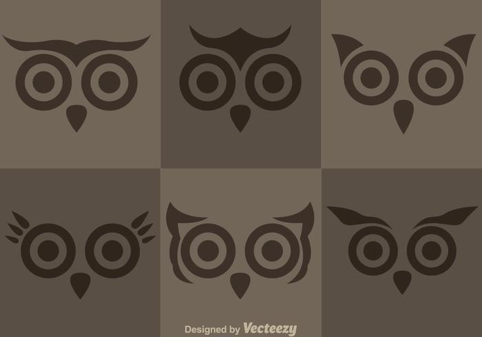 Owl Face Vectors