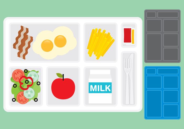 School Lunch Tray vectors