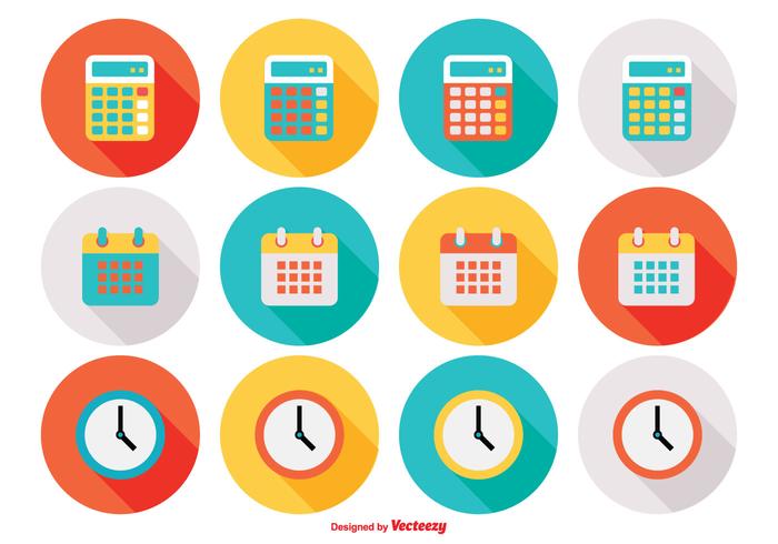 Trendy Flat Icon Set Trendy Flat Icon Set