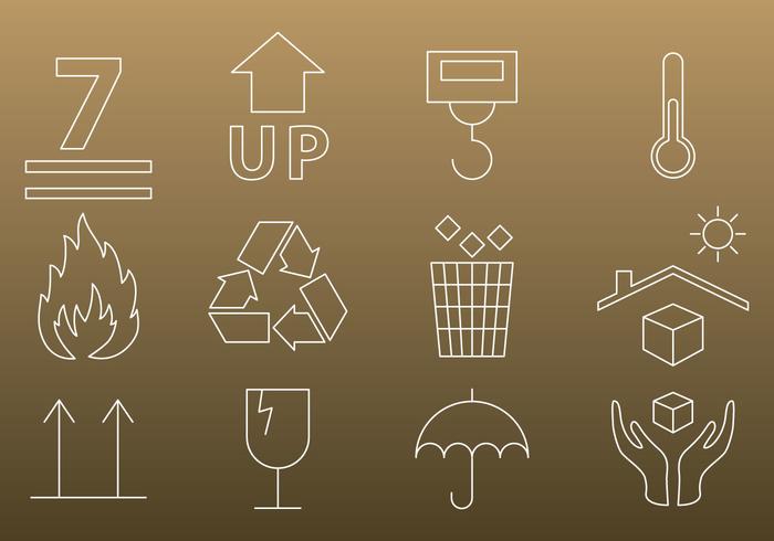 Packaging Thin Icons Packaging Thin Icons