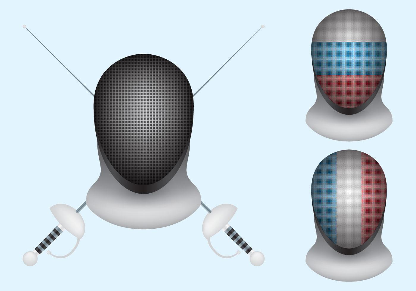 Fencing Mask Vectors 97283 Vector Art at Vecteezy