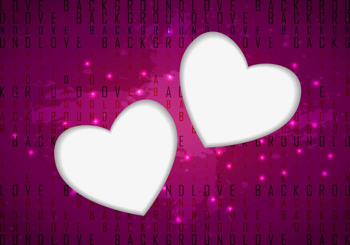 Love Hearts Vector Background