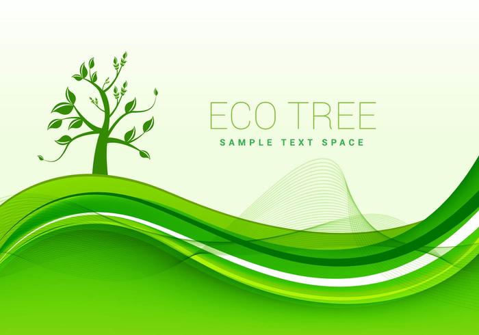 Eco vector de fondo verde