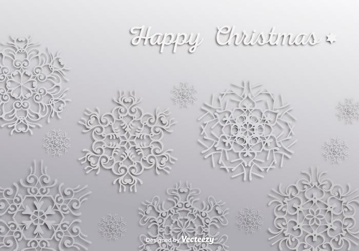 Snowflakes wallpaper vector
