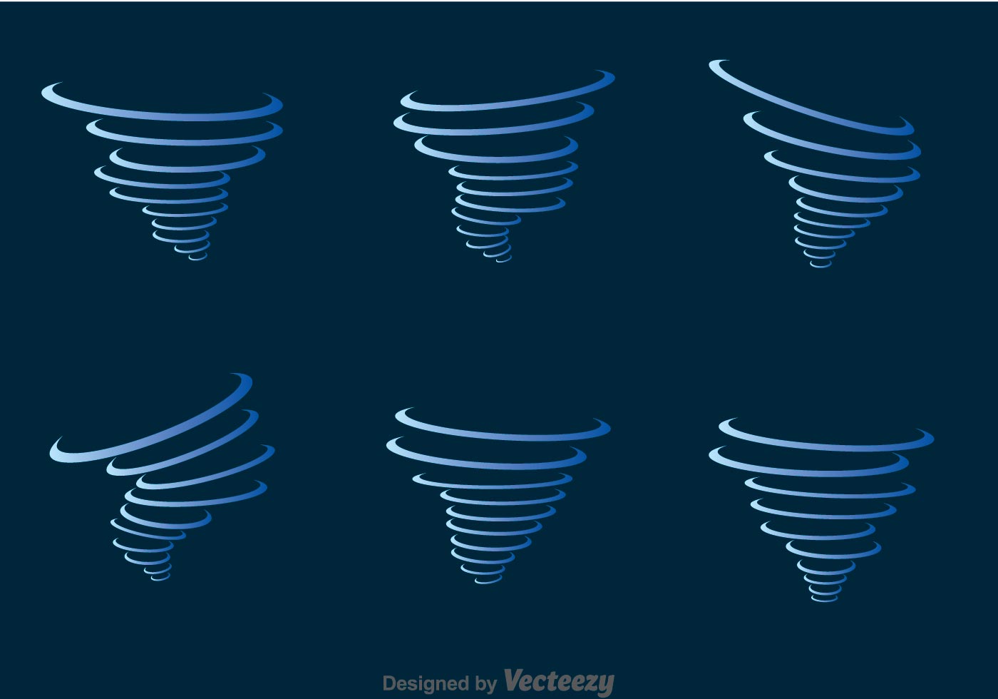 Blue Tornado Icons Set - Download Free Vector Art, Stock Graphics & Images