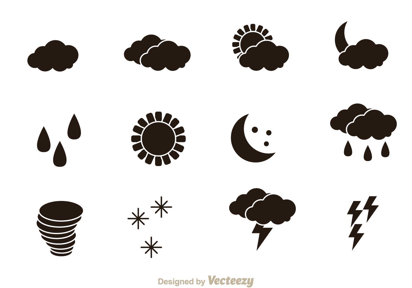 Weather Black Icons 97321 Vector Art at Vecteezy
