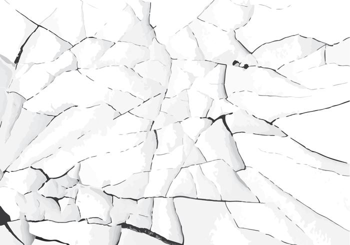 White cracked paint vector