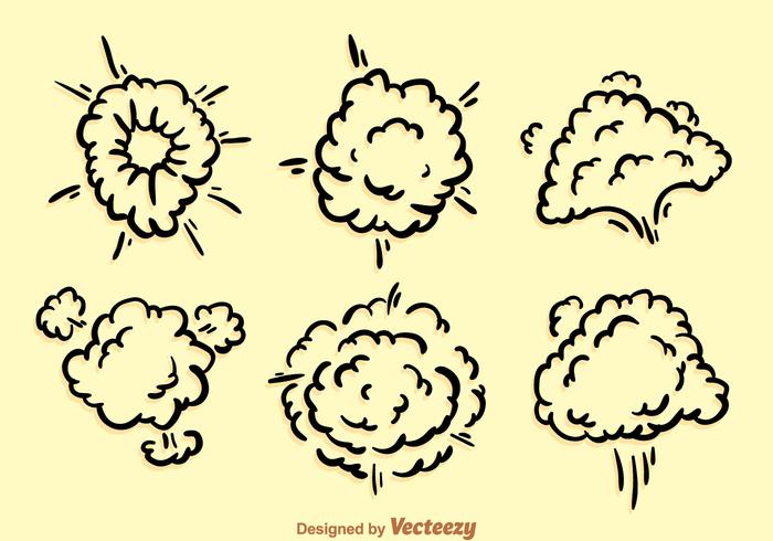 Explosión de la nube de polvo vector