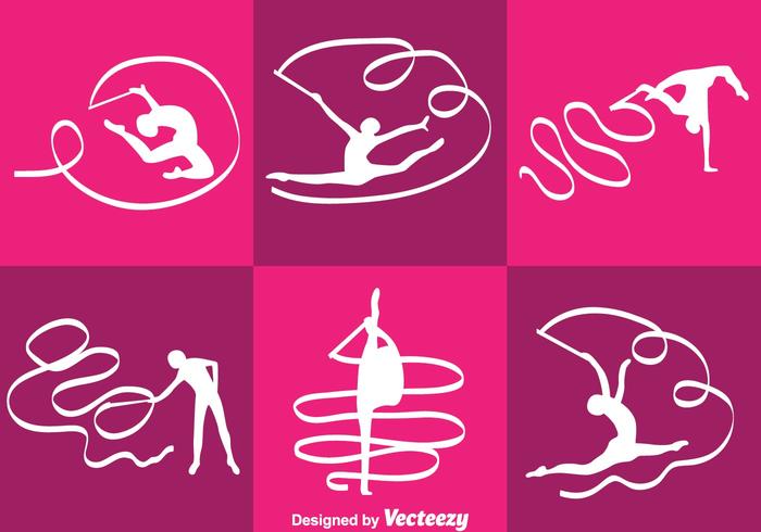 Vector Acrobatics Gymnast Silhouette