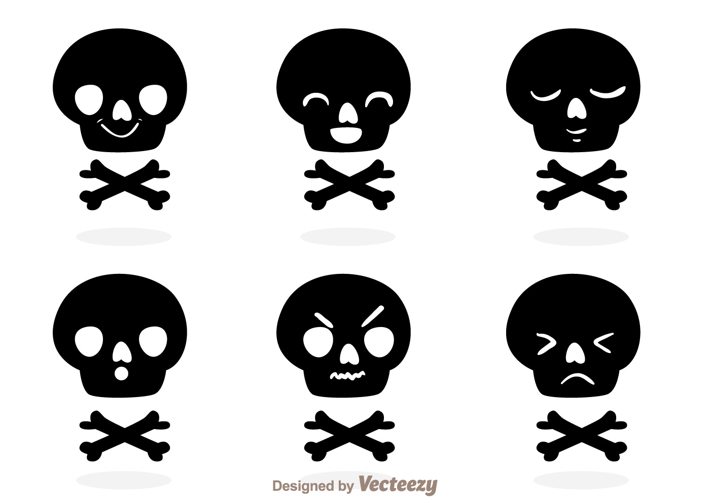 Funny Skull Silhouette Vectors Download Free Vector Art, Stock