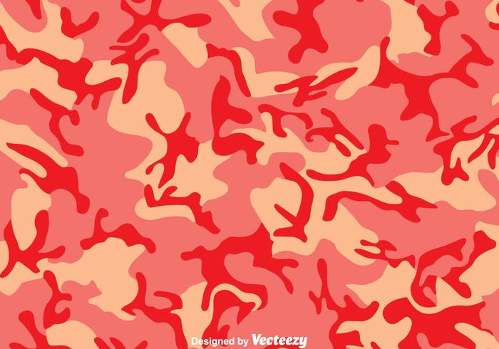 Coral and Pink Camouflage Vector