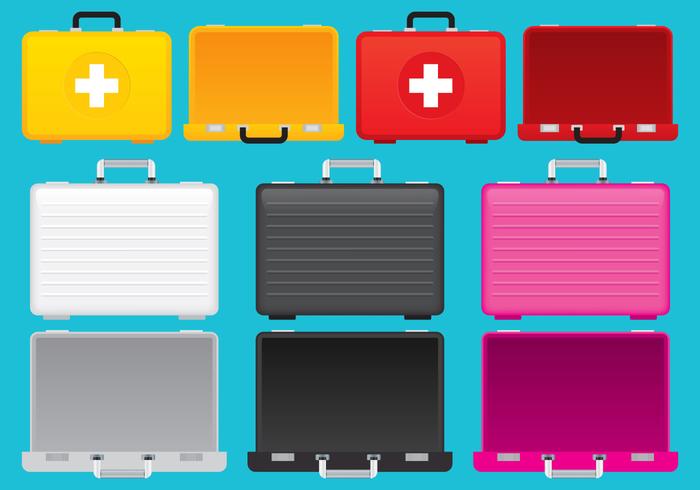 Colorful Suitcases vector