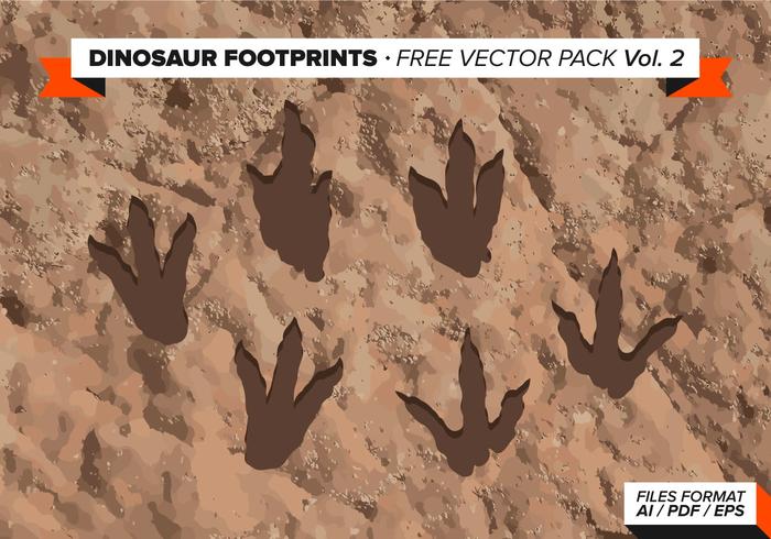 Dinosaur Footprints Free Vector Pack Vol. 2 Dinosaur Footprints Free Vector Pack Vol. 2