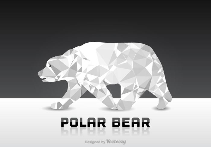 Free Polygon Polar Bear Vector