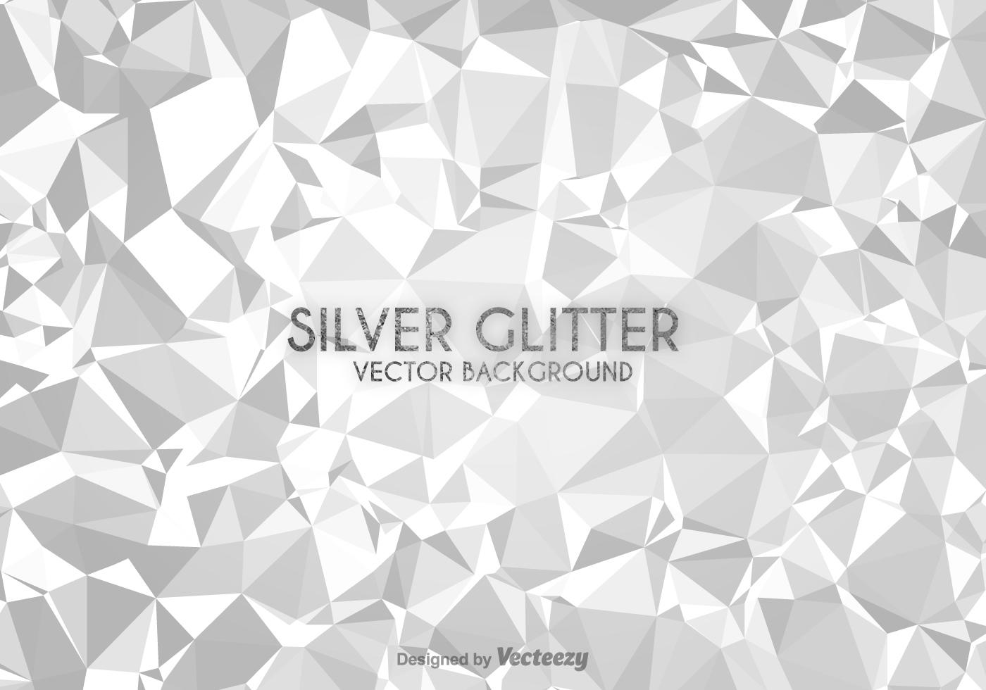 Silver Low Poly Vector Background