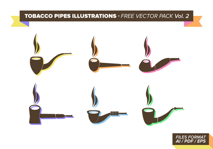 Tobacco Pipes Illustrations Free Vector Pack Vol. 2 Tobacco Pipes Illustrations Free Vector Pack Vol. 2