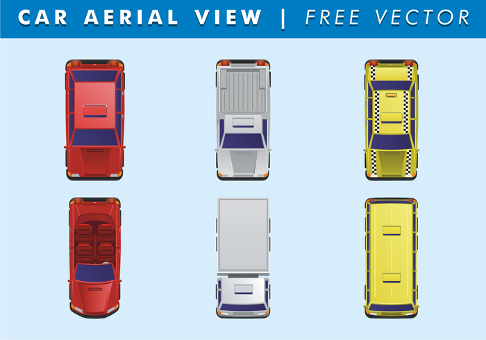 Car Aerial View Free Vector