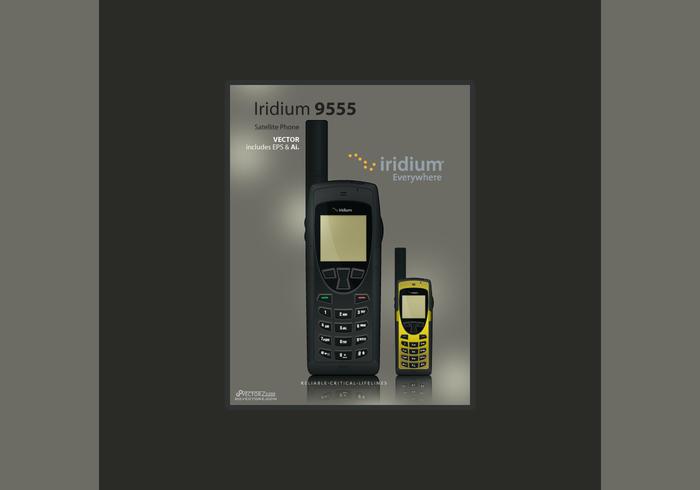Iridium 9555 Satellite Phone Vector Iridium 9555 Satellite Phone Vector