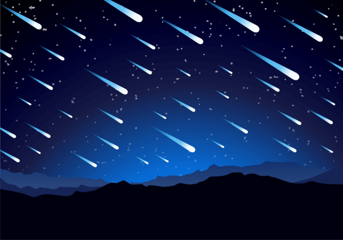 Fondo de ducha de meteoros vector libre