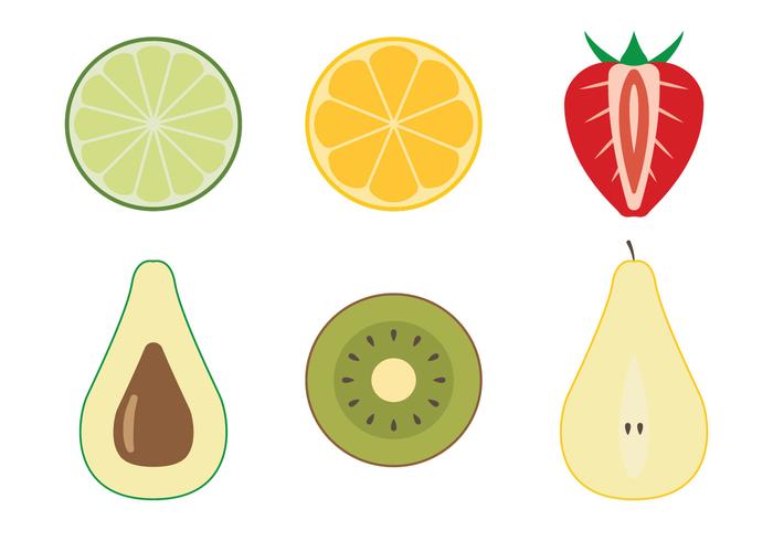 Fruit Top View vector