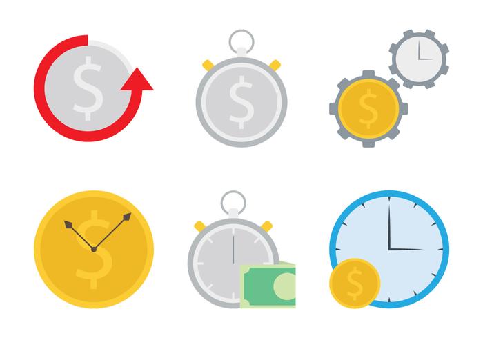 Time Is Money Icon vector