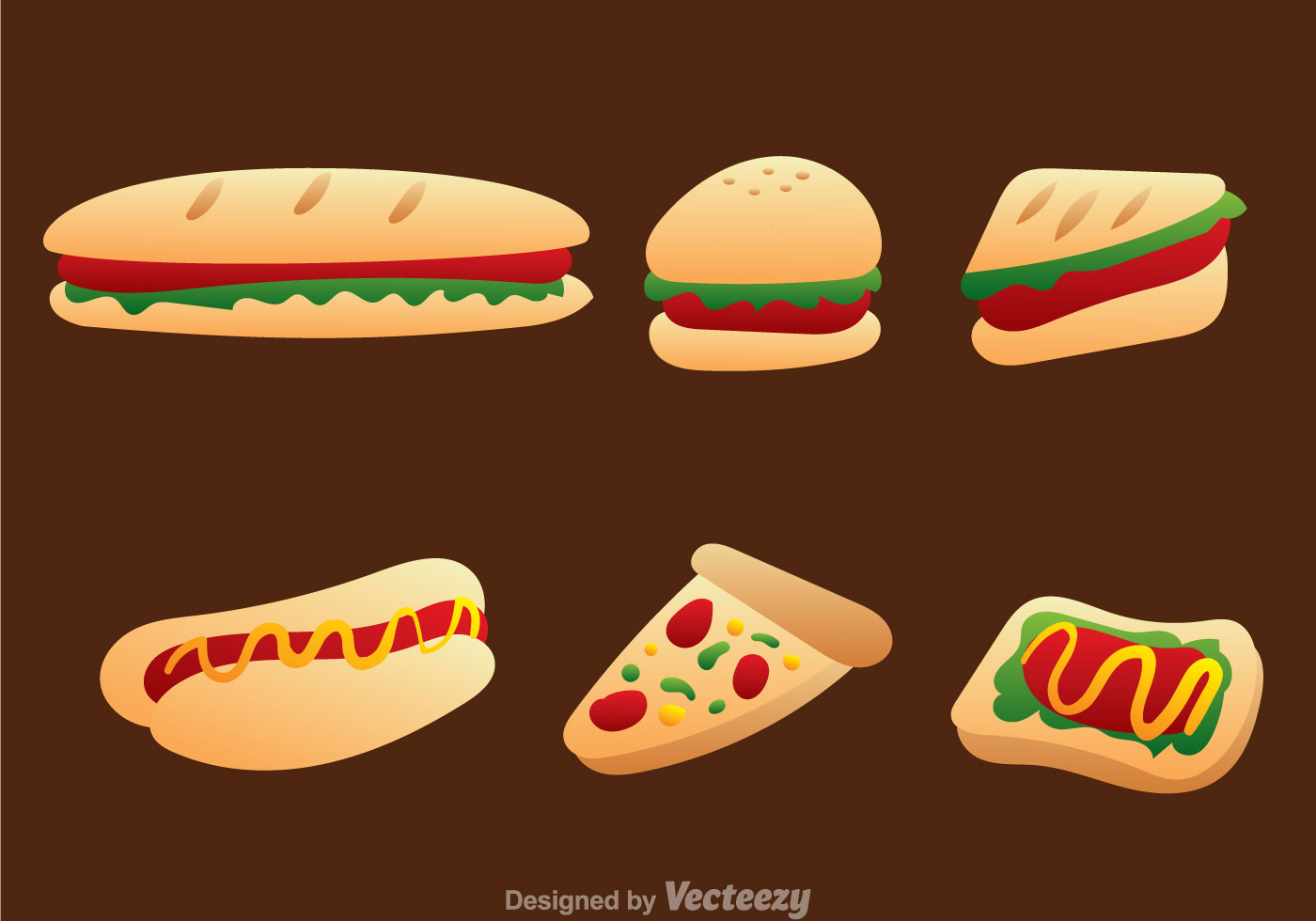 Fast Food Icon Vector Set - Download Free Vector Art 