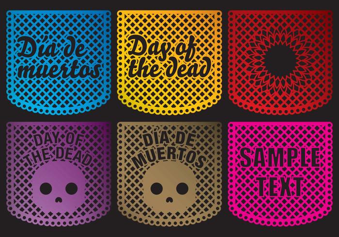 Día De La Muerte Decoración Vectores