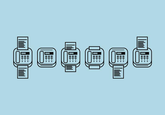 Fax Icons Vector Set Fax Icons Vector Set