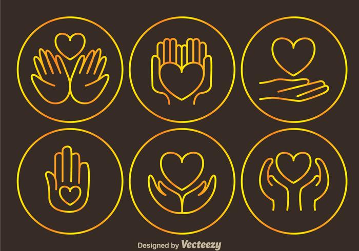 Donate Tin Outline Icons vector