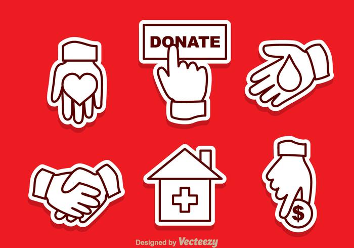 Donate Outline Vector Icons Donate Outline Vector Icons