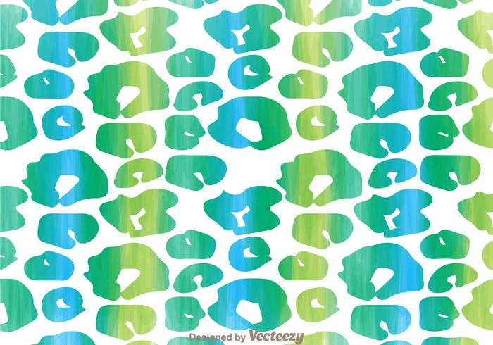 Blue And Green Leopard Pattern vector