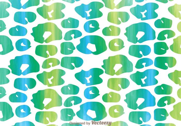 Blue And Green Leopard Pattern vector