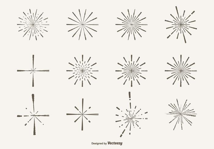 Hand Drawn Style Sparkle Shapes Hand Drawn Style Sparkle Shapes