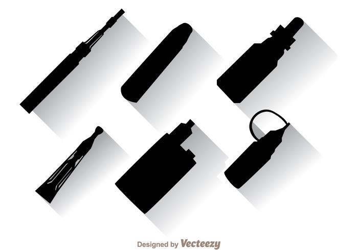 Vape Black Icons vector