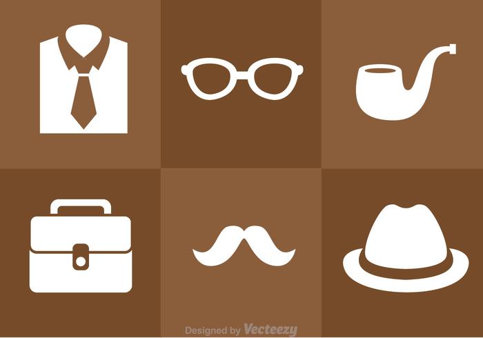 Man White Icons vector