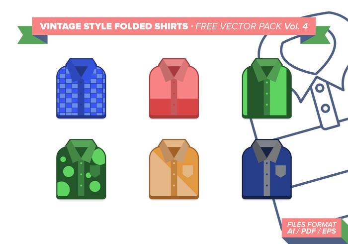 Vintage Folded Shirts Free Vector Pack Vol. 4 Vintage Folded Shirts Free Vector Pack Vol. 4