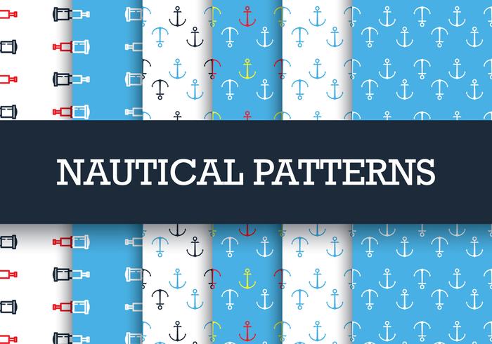 Nautical Patterns vector