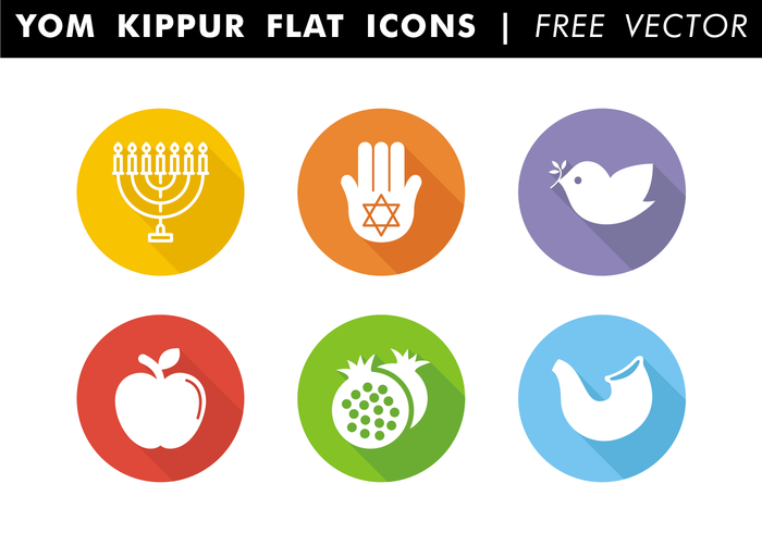 Yom Kippur Flat Icons Free Vector Yom Kippur Flat Icons Free Vector
